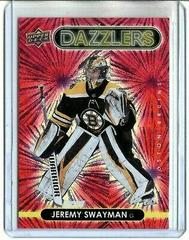 Jeremy Swayman [Red] Hockey Cards 2021 Upper Deck Dazzlers Prices