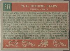 Back | Ashburn, Mays Baseball Cards 1959 Topps