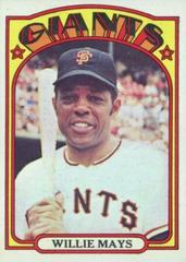 Willie Mays Baseball Cards 1972 Topps Prices