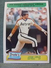 Jose Cruz #7 Baseball Cards 1985 Drake's Prices