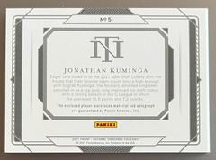 Kuminga | Jonathan Kuminga [Rookie Autographed Memorabilia Booklet Brand Logo] Basketball Cards 2021 Panini National Treasures Collegiate