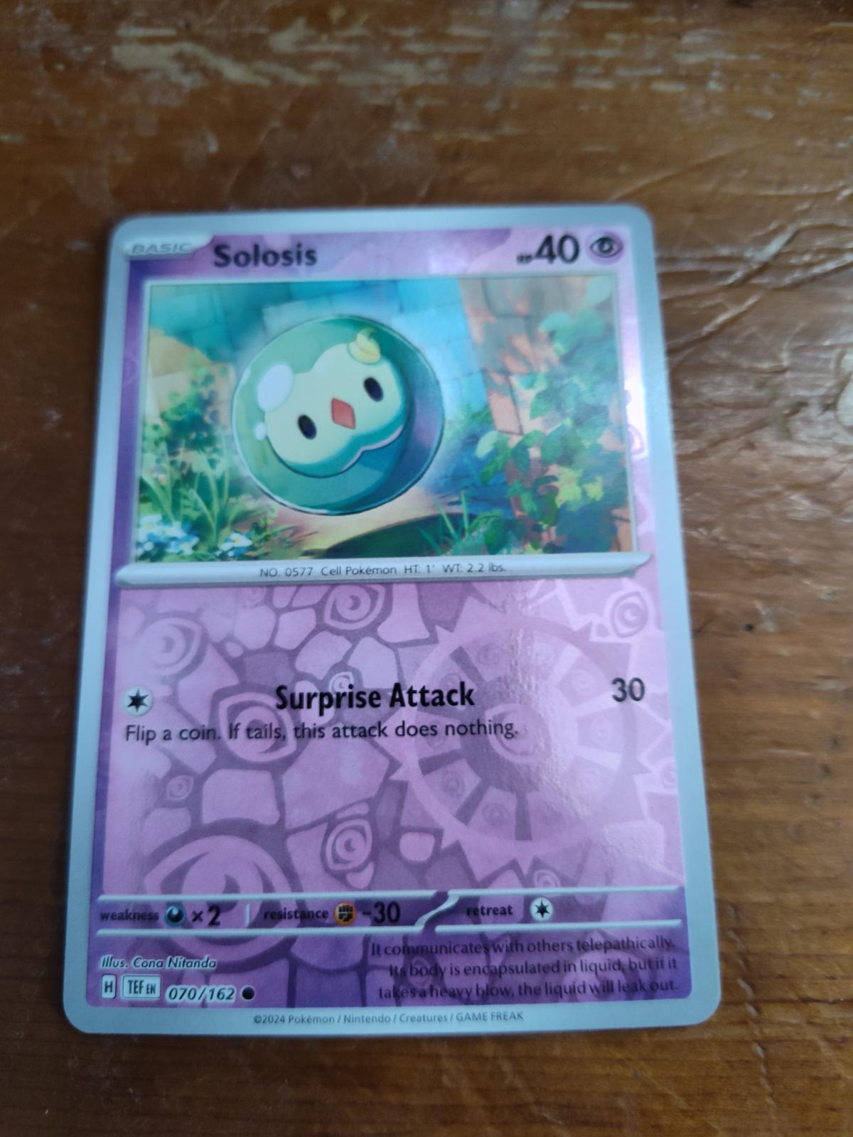 Solosis [Reverse Holo] #70 Prices | Pokemon Temporal Forces | Pokemon Cards