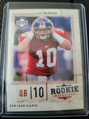 Eli Manning #57 Football Cards 2005 Upper Deck NFL Rookie Materials Prices