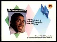 Back Side | Magic Johnson Basketball Cards 1991 Skybox