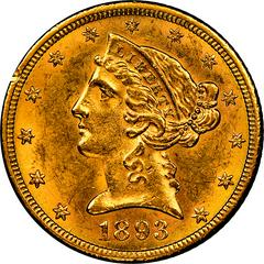 1893 CC Coins Liberty Head Half Eagle Prices
