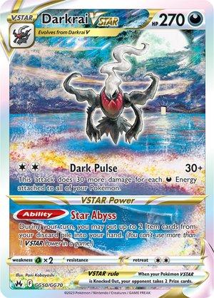 Darkrai VStar #GG50 Prices | Pokemon Crown Zenith | Pokemon Cards