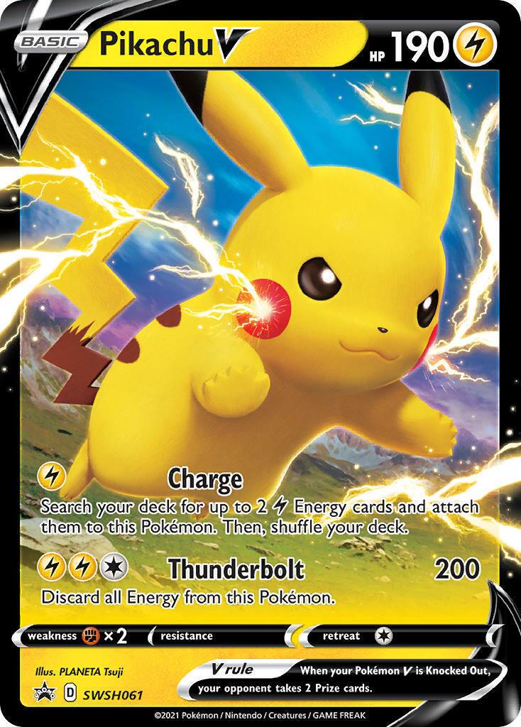 Pikachu V [Jumbo] #SWSH061 Pokemon Promo