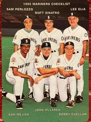 Perlozzo, sinatro, Elia, mejias, McLaren, cuellar #28 Baseball Cards 1995 Mother's Cookies Mariners Prices