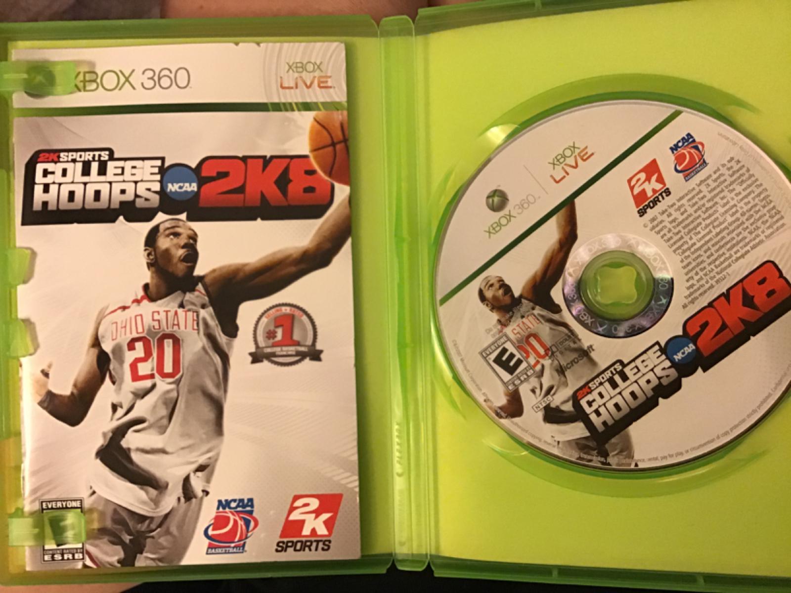 College Hoops 2K8 Item, Box, and Manual Xbox 360