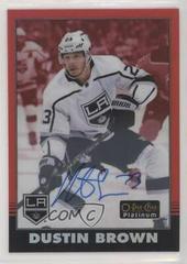 Dustin Brown [Red Autograph] Hockey Cards 2020 O Pee Chee Platinum Retro Prices