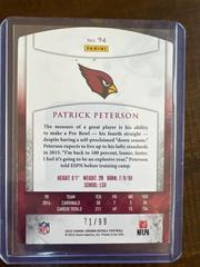 Back | Patrick Peterson Football Cards 2015 Panini Crown Royale