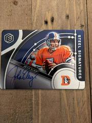 John Elway [Cobalt] #SS-JE Football Cards 2022 Panini Elements Steel Signatures Prices