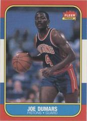 Joe Dumars Basketball Cards 1986 Fleer Prices
