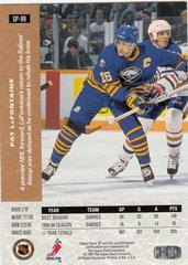 Pat LaFontaine #SP-99 Back | Pat LaFontaine Hockey Cards 1994 Upper Deck SP Insert