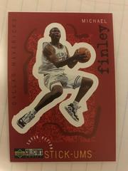 Michael Finley Basketball Cards 1997 Collector's Choice Super Action Stick Ums Prices