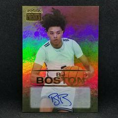 BJ Boston [Gold Autograph] #S-47 Basketball Cards 2021 Skybox Metal Universe Champions Premium Prices