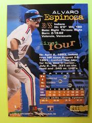 Reverse | Alvaro Espinoza Baseball Cards 1994 Stadium Club