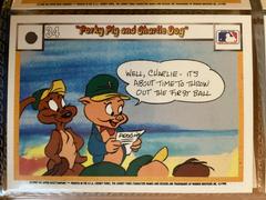 Porky Pig And Charlie Dog  | Porky Pig and Charlie Dog [Title card] Baseball Cards 1990 Upper Deck Comic Ball