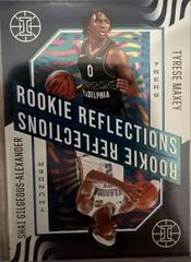 Shai Gilgeous Alexander, Tyrese Maxey [Sapphire] #7 Basketball Cards 2020 Panini Illusions Rookie Reflections Prices