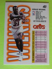 Reverse | Gerald Wilkins Basketball Cards 1993 Ultra
