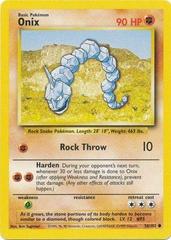 Onix 1999 Pokemon TCG Base Set Unlimited #56 - 1999 - US