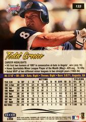 Rear | Todd Greene Baseball Cards 1998 Ultra