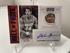 Hakeem Olajuwon [Blue] Basketball Cards 2020 Panini Chronicles Hall of Fame Autographs Prices