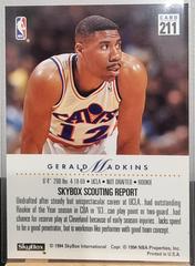 Back Of Card | Gerald Madkins Basketball Cards 1993 Skybox Premium
