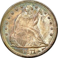 1871 [PROOF] Coins Seated Liberty Dollar Prices