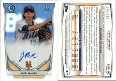 Jeff McNeil [Refractor] #JMC Baseball Cards 2014 Bowman Chrome Autograph Prospects Prices