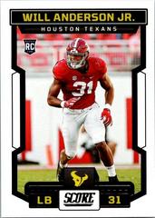 Will Anderson Jr. #374 Football Cards 2023 Panini Score Prices