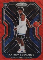 Anthony Edwards [Ruby Wave Prizm] #258 Basketball Cards 2020 Panini Prizm Prices