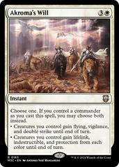 Akroma's Will [Foil] #165 Magic Modern Horizons 3 Commander Prices