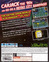 Back Cover | Retro City Rampage DX Playstation 4
