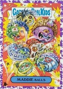 MADDIE Balls [Purple] #5a Garbage Pail Kids We Hate the 90s