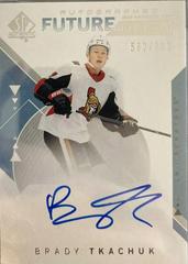 Brady Tkachuk [Autograph] Hockey Cards 2018 SP Authentic Prices
