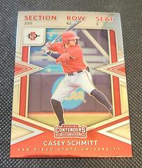 Casey Schmitt Baseball Cards 2020 Panini Elite Extra Edition College Tickets Prices