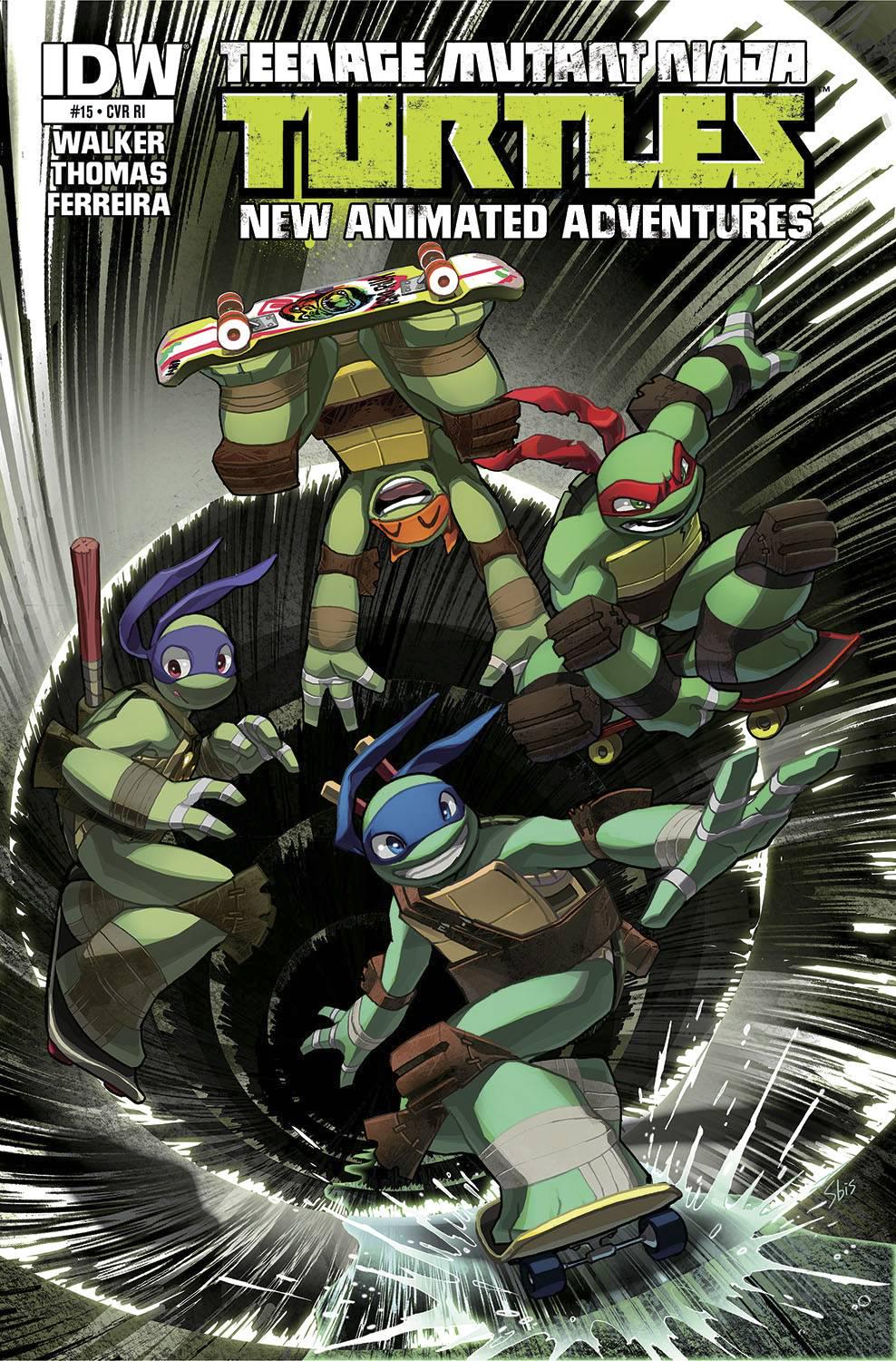 Teenage Mutant Ninja Turtles: New Animated Adventures [Incentive] #15 (2014) Comic Books Teenage Mutant Ninja Turtles: New Animated Adventures