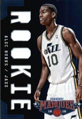 Alec Burks #363 Basketball Cards 2012 Panini Marquee Rookie Rivals Prices
