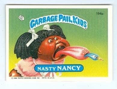 Nasty NANCY #194a 1986 Garbage Pail Kids