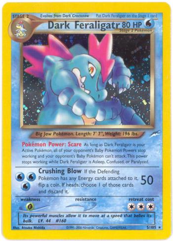 Dark Feraligatr #5 Pokemon Neo Destiny