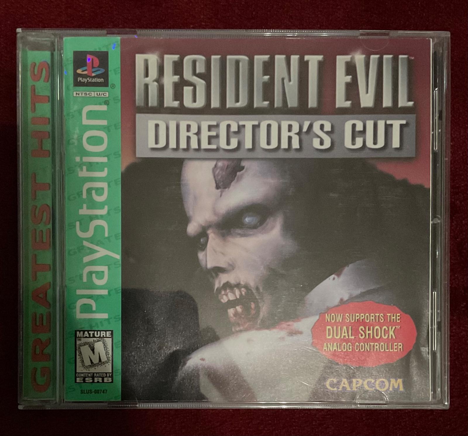 1/3 Resident Evil: Director's Cut
  This was another GameXChange find... I think it was like, $30-35? Worth it... I half got it for my mom since RE was her first game. Also because of the awful basement music.. can't wait 2 reach that. The hinge on the front of the case was broken tho, so I replaced it,,!