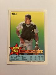 Benny Santiago #57 Baseball Cards 1989 Topps Stickercards Blank Back Prices