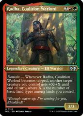 Radha, Coalition Warlord [Foil Etched] Magic Multiverse Legends Prices