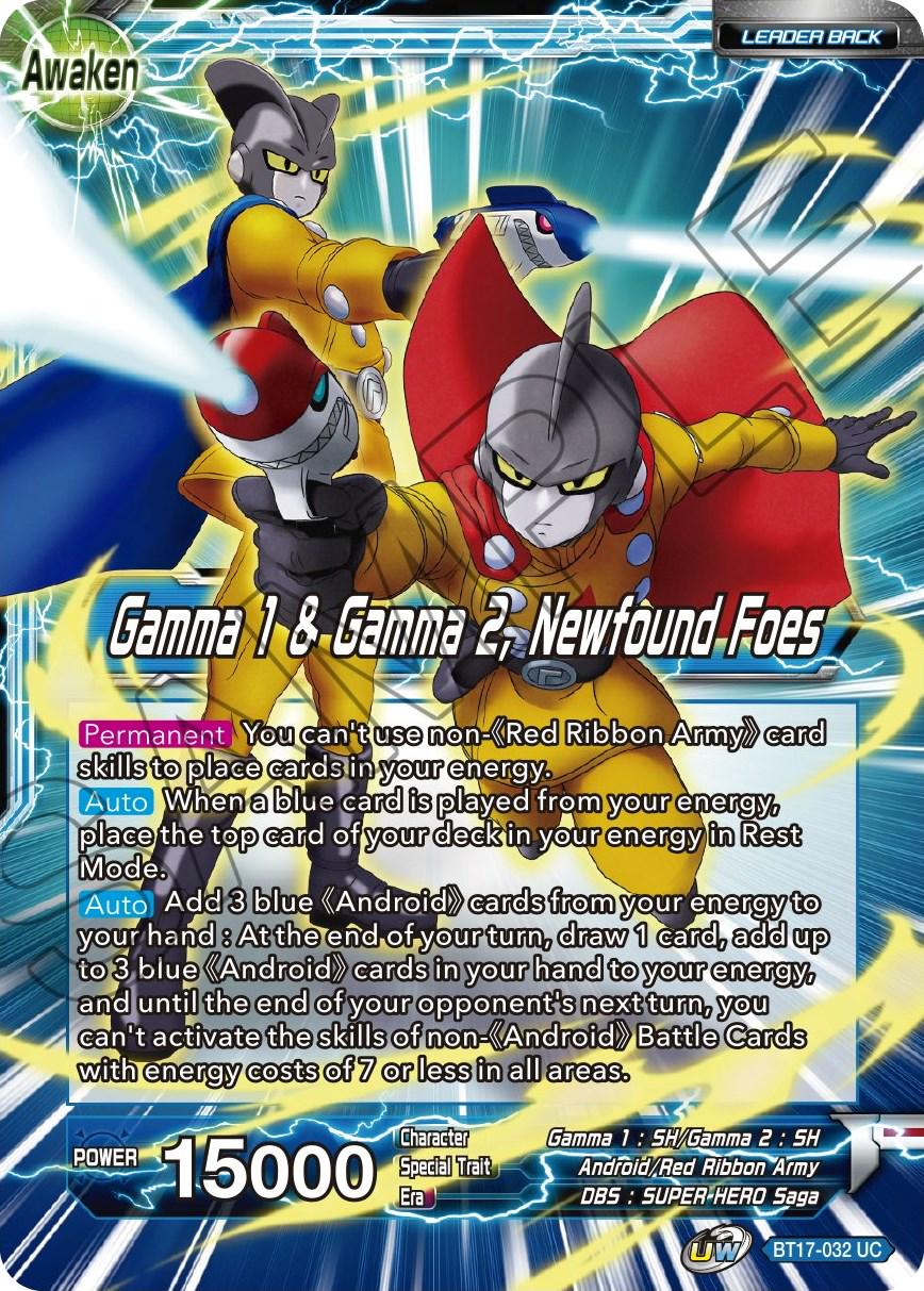 Gamma 1 & Gamma 2 // Gamma 1 & Gamma 2, Newfound Foes [Foil] BT17-032 Dragon Ball Super Ultimate Squad