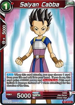 Saiyan Cabba BT1-014 Dragon Ball Super Galactic Battle