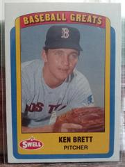Ken Brett #52 Baseball Cards 1990 Swell Greats Prices