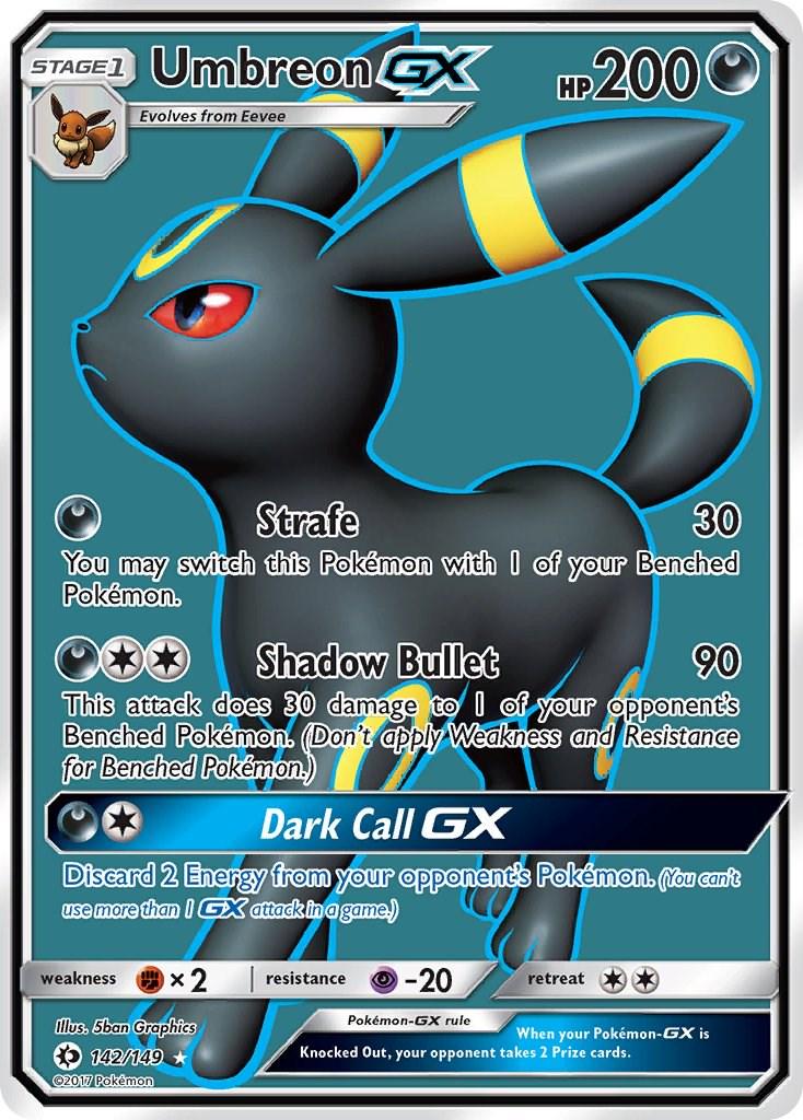 Umbreon GX #142 Pokemon Sun & Moon