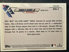Back Of Card | Ronald Acuna Jr Baseball Cards 2021 Topps Update MLB All Stars