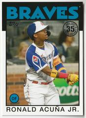 Ronald Acuna Jr. #86B-39 Baseball Cards 2021 Topps Update 1986 35th Anniversary Prices
